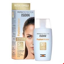 ضد آفتاب بی رنگ فیوژن واتر SPF 50 ایزدین مناسب دورچشم